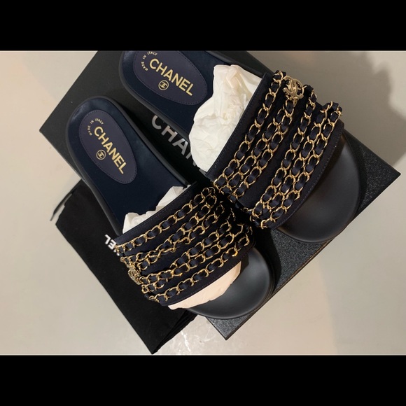 CHANEL TISSU MARINE SIZE 39 - Picture 1 of 8